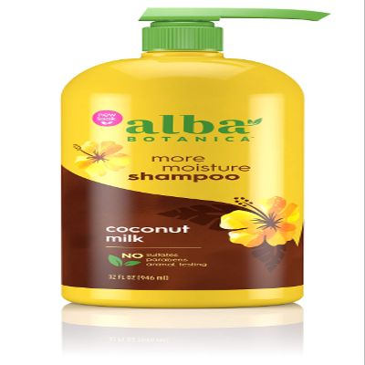 Alba Botanica Shampoo, More Moisture Coconut Milk, 32 oz.