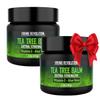 Viking Revolution Tea Tree Oil Cream - Super Balm Athletes Foot Cream - for Eczema, Jock Itch, Ringworm, Nail Treatment - Soothing Skin Moisturizer for Itchy, Scaly, Cracked Skin, 2 Ounce (Pack of 2) view 1