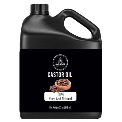 Naturevibe Botanicals Castor Oil 32 oz 100% Pure Cold-Pressed & Hexane-Free | Natural Hair, Skin & Lash Oil | Vegan, Non-GMO | Great for Hair Growth, Brows, Eyelashes & Skin Care