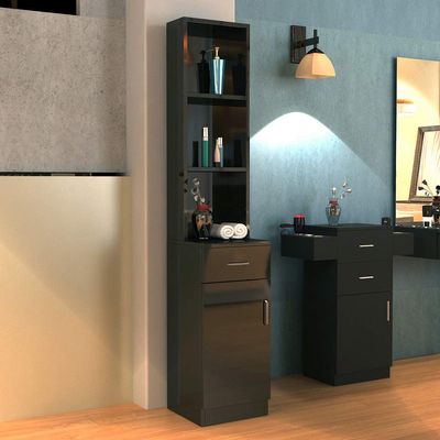 SSLine Beauty Salon Storage Hair Stylist Equipment Salon Cabinet Trolley Stations Beauty Spa Salon Stations with 2 Drawers 1 Cabinet