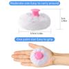 2pcs-Baby Body Cosmetic Powder Puff Kit Sponge Box Case Container(Blue&Pink) view 2