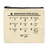 ThisWear Funny Nurse Bags Improved Pain Scale Doctor Nurse Appreciation Gifts LPN RN Bag 2-Pack Makeup Bags view 2