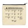 ThisWear Funny Nurse Bags Improved Pain Scale Doctor Nurse Appreciation Gifts LPN RN Bag 2-Pack Makeup Bags view 4