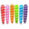 100 Pcs Mix rainbow Colors Small Dot Cotton Hair Clip Covers accessories Size 35 Mm view 1