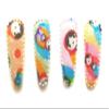 100 Pcs Mix colors cute traditional Russian dolls printed small Hair Clip Covers accessories Size 35 Mm view 1