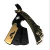 Bronze Gold Straight Edge Shaving Razor - Barber Blade for Hair Shaving Grooming and Shap-Up + Free Blades view 1