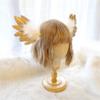 LittleLuluda Handmade Feather Angel Wings Hair Clips Hair Barrettes Lolita Cosplay Hair Accessories (White) view 2