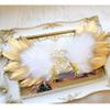 LittleLuluda Handmade Feather Angel Wings Hair Clips Hair Barrettes Lolita Cosplay Hair Accessories (White) view 3