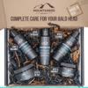 Mountaineer Brand Ultimate Bald Head Care Gifts Bundle For Men | All Natural 5 Step Skin Care for Healthy Scalp & Face | Exfoliate Scrub | Cleanse Wash | Shine Away | Moisturizing Balm | Detox view 2