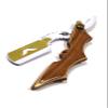 Barbershop Style Straigth Edge Razor - All Pupose Barber Shaving Razor in White and Gold - Wooden Handle With Steel Blade view 1