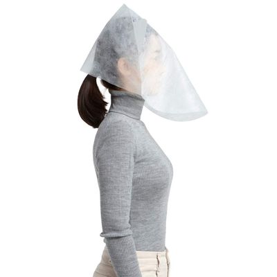 The Bbosong Lab Disposable Makeup Protector Hood 10pcs/This face cover prevents makeup stain while changing clothes Disposable Makeup Protector Disposable Cosmetic Mask Disposable Makeup Protector