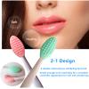 3 Pcs Lip Scrub Brush,Lip Scrubber Exfoliator,Double-Sided Silicone Lip Brush Tool for Men Women Lip Lightening, Lip Exfoliator Scrubber Tool for Dark Lips view 4