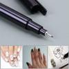 1Pc Waterproof Nail Art Graffiti Pen Painting Drawing Thin Line UV Gel Polish Design Dot Painting Detailing Pen Brushe Brush DIY Flower Pattern Fine Details Manicure Tools Nail Tips view 3