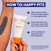 Megababe Underarm Mask - Happy Pits | With Detoxifying Charcoal & Vitamin C | 3 fl oz view 4