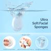 50-Count Compressed Facial Sponge, GAINWELL White Cellulose 100% Natural Cosmetic Spa Sponges for Facial Cleansing, Exfoliating Mask, Makeup Removal view 2