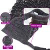 Feelgrace Curly Human Hair Ponytail Extension with Wrap Around 10A Brazilian Human Hair 3C Afro Curly Ponytail Clip in Human Hair Extension Long Curly Wavy 20 Inch view 4