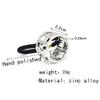 Fodattm Set of 3 Metal Ponytail Holder Punk Hair Cuff Hair Tie Elastic Rope Hair Band Stretch Headwear for Lady Women (Star pattern) view 2