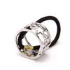Fodattm Set of 3 Metal Ponytail Holder Punk Hair Cuff Hair Tie Elastic Rope Hair Band Stretch Headwear for Lady Women (Star pattern) view 4