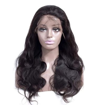 100% Human Hair 4x4, 13x4, 13x6, 360 HD Lace Frontal Wigs With Baby Hair 150% Density Body Wave (16, 360 Natural Color)