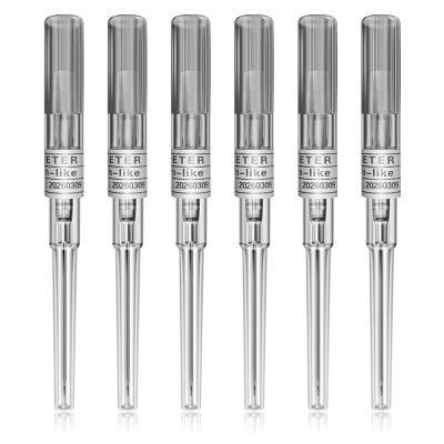 ComboFix Catheter Piercing Needles 6pcs 16G Gauge IV Catheter Needles for Ear, Nose, Belly Piercing