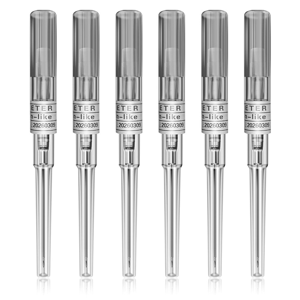 ComboFix Catheter Piercing Needles 6pcs 16G Gauge IV Catheter Needles for Ear, Nose, Belly Piercing