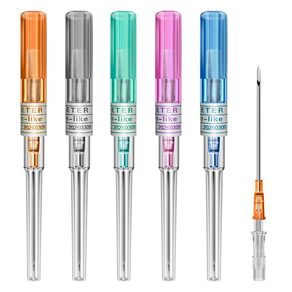 ComboFix 5pc Mixed Gauge Piercing Needles (14/16/18/20/22) for Ear, Nose, Belly, Navel, Nipple Piercing - Disposable