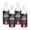 Ergodyne KREW'D 6355 Sunscreen Lotion, Broad Spectrum SPF 50, Water Resistant, 32 oz, 4-Pack, White view 1
