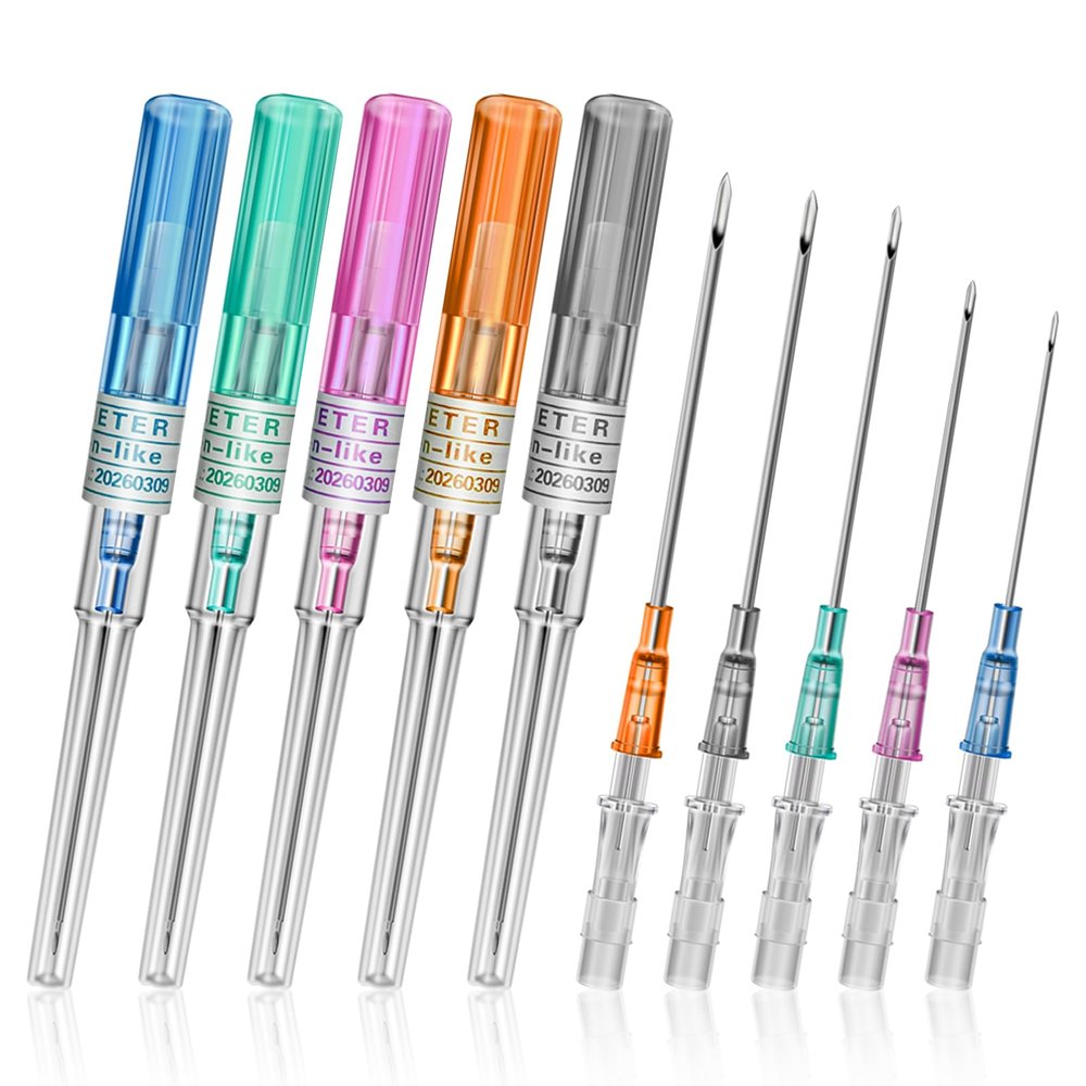 Anghie Ear Nose Piercing Needles 10pcs Body Piercing Needles Mixed Sizes 14G 16G 18G 20G and 22G IV Catheter Needles for IV Start Kits Tattoo Tools Piercing Supplies(Mix)