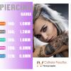 Anghie Ear Nose Piercing Needles 10pcs Body Piercing Needles Mixed Sizes 14G 16G 18G 20G and 22G IV Catheter Needles for IV Start Kits Tattoo Tools Piercing Supplies(Mix) view 2