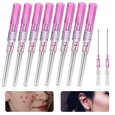 Catheter Piercing Needles - Anghie 10pcs 20G Catheter Piercing Needles IV Catheter Needles Ear Nose Piercing Needles for IV Start Kits Body Piercing Tattoo Tools Piercing Supplies (20G)
