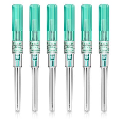 combofix 6pcs 18G Gauge Disposable Catheter Piercing Needles IV Catheter Needles for Ear Nose Belly Nipple Piercing