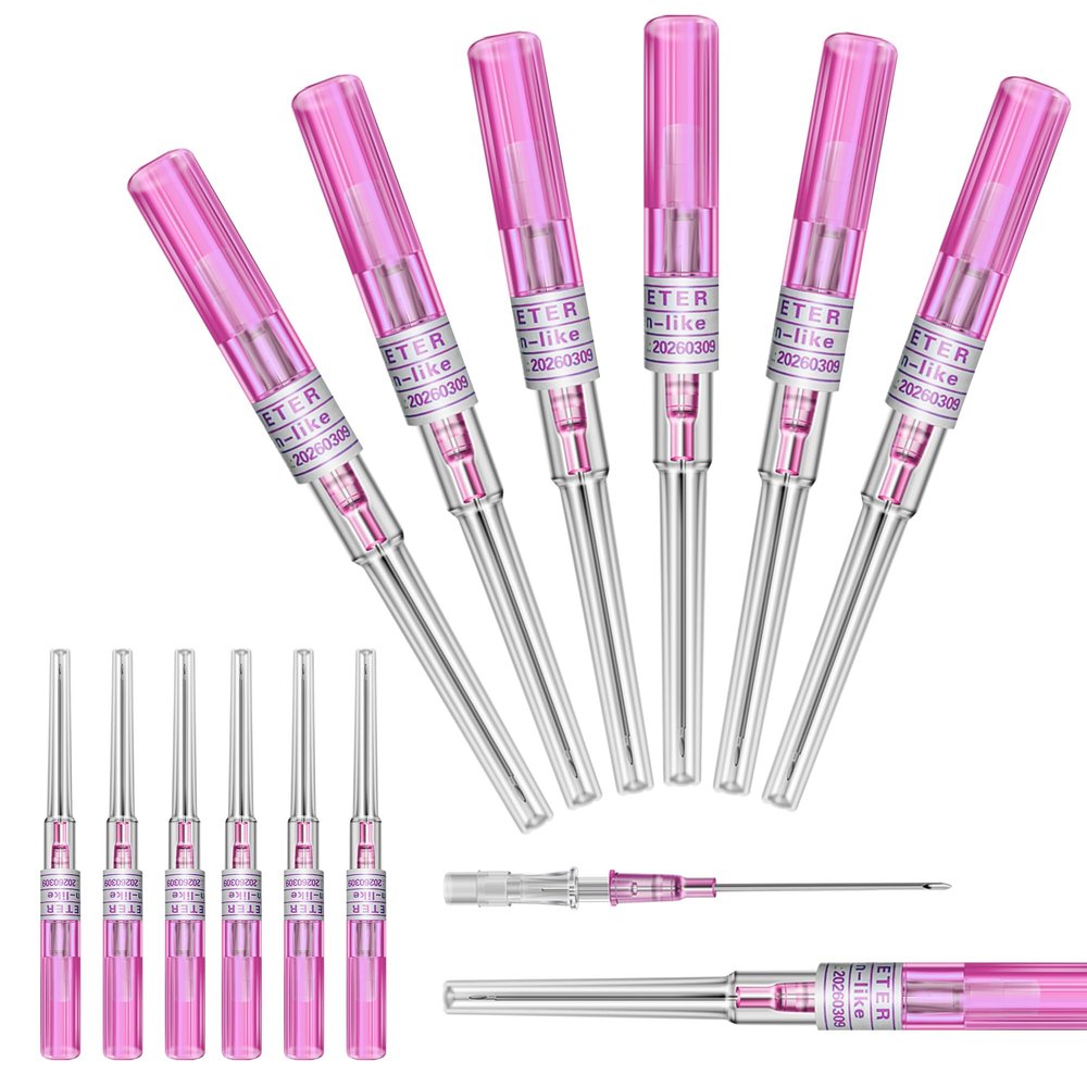 combofix 20G IV Catheter Piercing Needles - 6pcs Piecring Needles Catheter Hollow Needles for Ear, Nose, Navel, Nipple, Lip - Professional Quality for Piercing Tool Supplies20G