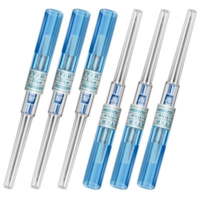 combofix Catheter Piercing Needles 6pcs 22G Gauge Catheter Piercing Needles IV Catheter Needles for Ear Nose Belly Piercing Disposable Piercing Needles