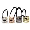 Fodattm 4PCS Women Alloy Ponytail Cuff Elastic Hair Ties Hair Band Gothic Ponytail Holder Hair Cuff Fashion Hair Rope Stretch Headwear (Color 3) view 1