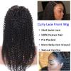 150% Density Lace Front Human Hair Wigs 8A Brazilian Curly Wig Pre plucked Hairline Human Hair Wigs with Baby Hair for Black Women (18Inch,Natural) view 3