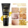 Blackhead Remover Mask, 24K Gold Peel Off Mask, Gold Facial Mask Anti-Aging, Deep Cleansing, Reduces Fine Lines Wrinkles Great for All Skin, With Blackhead Remover Extractor Tools Kit & Brush view 2