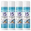 Badger Mineral Sunscreen Lip Balm SPF 15, Reef Safe, Zinc Oxide, Unscented, Travel Size, SPF Lip Balm Sunscreen Stick, .15 oz 4-Pack view 1