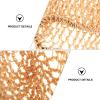 2pcs Crochet Hair Snood Long Hair Sleeping Cap Hair Net Hair Protector Handcraft (, Khaki) view 3