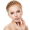 2pcs Crochet Hair Snood Long Hair Sleeping Cap Hair Net Hair Protector Handcraft (, Khaki) view 4