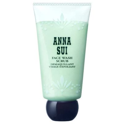 ANNA SUI Face Wash Scrub, Plant Based Scrub Gently Exfoliates and Removes Dirt, Dead Skin, and Makeup, Unclogs Pores, Amino Acid, 4.2 Fl Oz