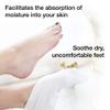 Eurow Moisturizing Cotton and Spandex Therapy Socks for Softening Dry Feet, Deep Hydration, and Spa-Like Skin Care Treatment, Perfect for Cracked Heels and Rough Skin, 2-Pair Set, White view 2