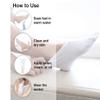 Eurow Moisturizing Cotton and Spandex Therapy Socks for Softening Dry Feet, Deep Hydration, and Spa-Like Skin Care Treatment, Perfect for Cracked Heels and Rough Skin, 2-Pair Set, White view 4