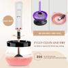 RICRIS Premium Makeup Brush Cleaner Dryer Super-Fast Electric Brush Cleaner Machine Automatic Brush Cleaner Spinner Makeup Brush Tools (White) view 3