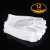 6 Pairs White Cotton Gloves for Dry Hands Eczema SPA Moisturizing - Work Glove Liners for Serving Costume Inspection view 4