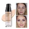3 Pack Pro Full Cover Liquid Concealer, Waterproof Smooth Matte Flawless Finish Creamy Concealer Foundation for Eye Dark Circles Spot Face Concealer Makeup, Size:36ml/0.20Fl Oz, Natural view 3