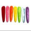 100 Pcs Mix rainbow Colors Small plain felt Hair Clip Covers accessories Size 35 Mm view 1