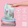 ERASE YOUR FACE Reusable Makeup Remover Cloths - Microfiber Face Towels to Cleanse & Remove Makeup - Water Activated for Sensitive Skin - Multi-Pastel (4 Count) view 3