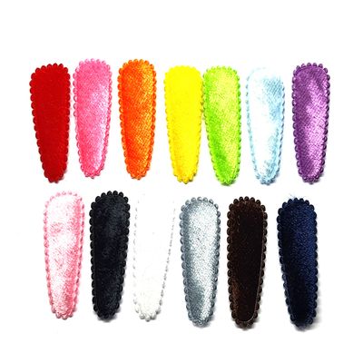 100 Pcs Mix assorted Colors Small plain feltHair Clip Covers accessories Size 35 Mm