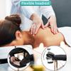 Dkeli Portable Massage Table Spa Bed Folding 84 Inch Height Adjustable 2 Fold Massage Bed with Carry Case PU Leather Professional Facial Salon Tattoo Bed with Face Cradle, Hold Up to 450Lbs, Black view 3