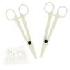 WZPB Disposable Piercing Clamps - 25Pcs Disposable Piercing Forceps Piercing Clamps Professional Septum Forceps Clamps, Plastic Piercing Clamps Set for Ear Nose Lip Belly Piercing Supplies view 1